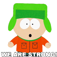 We Are Strong Kyle Broflovski Sticker - We Are Strong Kyle Broflovski South Park Stickers