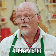 I Have It Terry Hartill GIF - I Have It Terry Hartill The Great British Baking Show Holidays GIFs