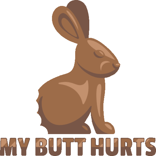 My Butt Hurts Spring Fling Sticker - My Butt Hurts Spring Fling Joypixels Stickers