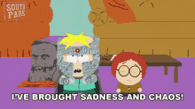 ive brought sadness and chaos professor chaos butters south park the world is ruined