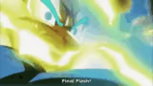 Vegeta's final flash animated gif