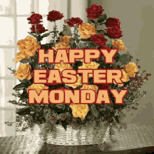 Happy Easter Monday Easter Flowers GIF - Happy Easter Monday Easter Monday Easter Flowers GIFs