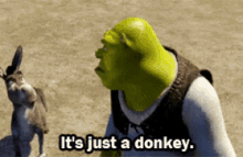 Shrek Its Just A Donkey GIF - Shrek Its Just A Donkey Donkey GIFs