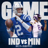 Minnesota Vikings Vs. Indianapolis Colts Pre Game GIF - Nfl National Football League Football League GIFs