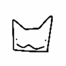 a black and white drawing of a person 's face with a mustache .