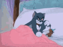 Tom And Jerry Sleeping GIF - Tom And Jerry Sleeping Blanket GIFs