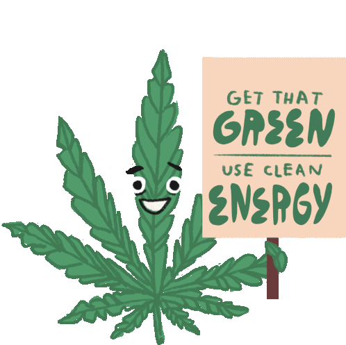 Stoner Get The Green Use Green Energy Sticker - Stoner Get The Green Use Green Energy Use Green Energy Stickers