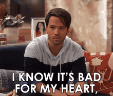 I Know Its Bad For My Heart But I Still Want It GIF - I Know Its Bad For My Heart But I Still Want It Freddie Benson GIFs