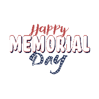 a white background with the words happy memorial day
