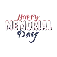 a white background with the words happy memorial day