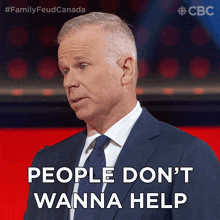 People Don'T Wanna Help Gerry Dee GIF - People Don'T Wanna Help Gerry Dee Family Feud Canada GIFs