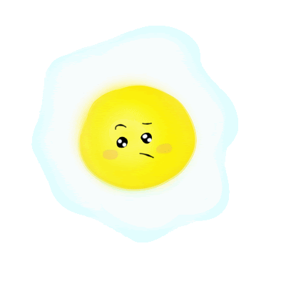 Egg Cute Sticker - Egg Cute Fried Egg Stickers