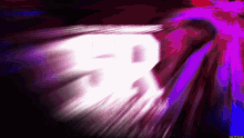 a purple and red background with a white r on it