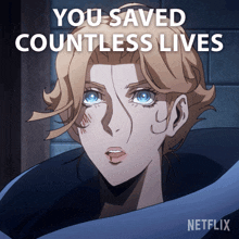You Saved Countless Lives Sypha Belnades GIF - You Saved Countless Lives Sypha Belnades Castlevania GIFs