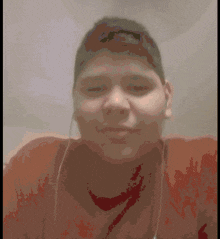 a pixelated image of a person wearing a nike shirt