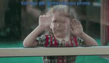 Hi You Got Games On Your Phone GIF - Hi You Got Games On Your Phone Creepy Kids GIFs