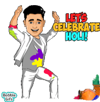 Happy Holi Prince Sticker