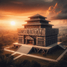 a large building with the word museum bola on it