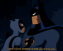 Batman Animated Flirty GIF - Batman Animated Flirty Catwoman GIFs