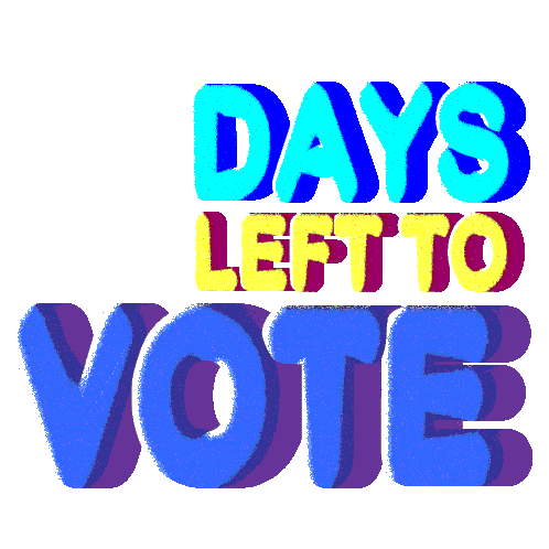 Three Days Three Days Left To Vote Sticker - Three Days Three Days Left To Vote Go Vote Stickers