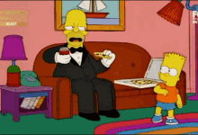 Porque Tan Elegante Homero Simpsons GIF - Porque Tan Elegante Homero Simpsons GIFs