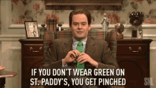 st patricks day st paddys pinched green bill hader