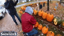 Come Get It Pumpkin Carving GIF - Come Get It Pumpkin Carving The Glove Fits GIFs
