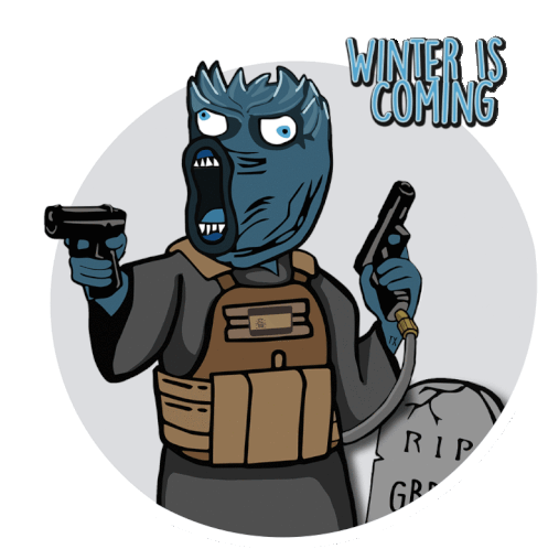 Winter Is Coming Airsoft In Spain Sticker - Winter Is Coming Airsoft In Spain Ais Mood Stickers