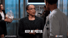 Keep Me Posted Sharon Goodwin GIF - Keep Me Posted Sharon Goodwin Dr Will Halstead GIFs