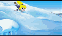 elka polar adventures vestochka girl flying