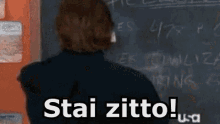 Maestro Zitto Stai Zitto Sta' Zitto Silenzio Ascolta Colpire GIF