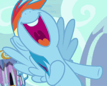mlp my little pony rainbow dash laugh laughing at