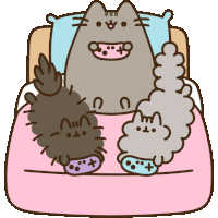 Fat Cat Friends Forever Sticker - Fat Cat Friends Forever Cartoon Stickers