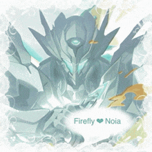 a picture of a robot with the words firefly noia written below it