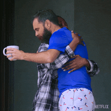 Hugging Brian GIF - Hugging Brian The Trust A Game Of Greed GIFs