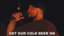 Get Our Cold Beer On Dalton Dover GIF - Get Our Cold Beer On Dalton Dover Night To Go Song GIFs