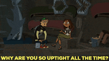 Total Drama Island Duncan GIF - Total Drama Island Duncan Why Are You So Uptight All The Time GIFs