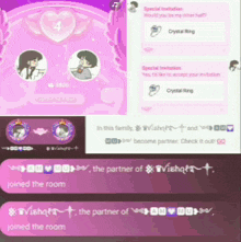 a collage of screenshots of a video game with the words joined the room at the bottom