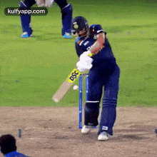 Chahar Finished Off It In Style.Gif GIF - Chahar Finished Off It In Style Gif Cricket GIFs