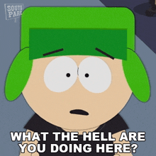 What The Hell Are You Doing Here Kyle Broflovski GIF - What The Hell Are You Doing Here Kyle Broflovski South Park World Privacy Tour GIFs