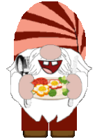 Gnome Food Traditions Around The World Sticker