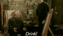 drink father jack throwing bottle toss father ted