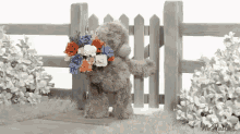 Teddybear Sweet GIF - Teddybear Sweet Flowers GIFs