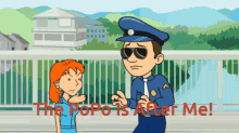 Rosie Anderson The Popo Is After Me GIF - Rosie Anderson The Popo Is After Me Police GIFs
