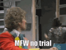 no trial mfw no trial 6th doctor colin baker doctor who