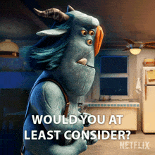 Would You At Least Consider Blinky Galadrigal GIF - Would You At Least Consider Blinky Galadrigal Trollhunters Tales Of Arcadia GIFs