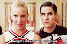 Glee Brittany Pierce GIF - Glee Brittany Pierce I Thought I Was Doing A Voiceover GIFs