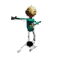 a cartoon character is jumping in the air with a briefcase