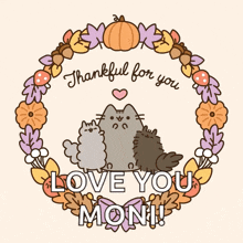 Thanksgiving Pusheen GIF - Thanksgiving Pusheen Thankful For You GIFs