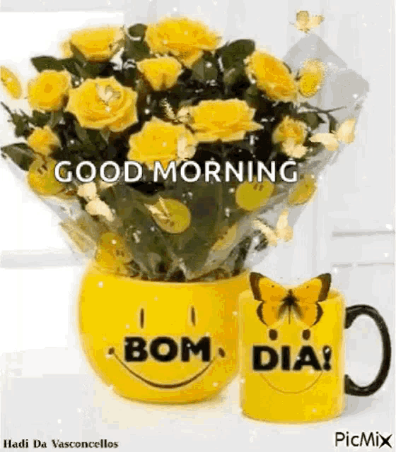 Bom Dia Good Day GIF - Bom Dia Good Day Bouquet - Discover & Share GIFs